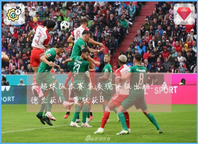 英超球队本赛季表现评级出炉：桑德兰获A，曼联获B